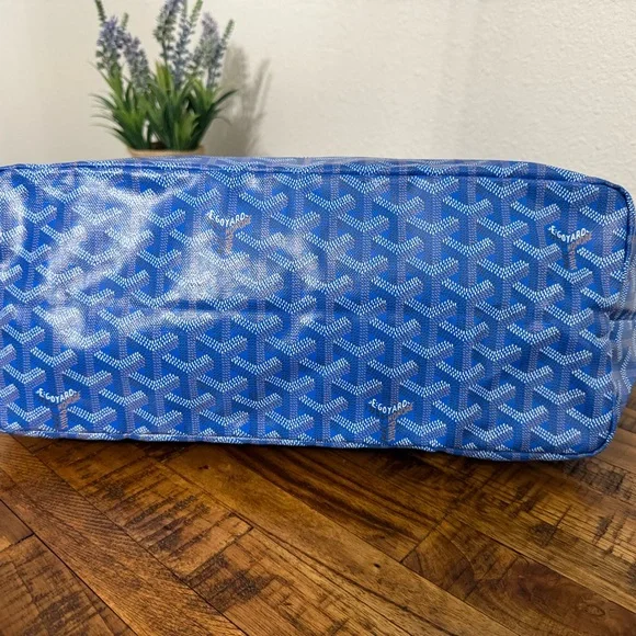 Goyard Blue Saint Louis Tote PM with Matching Pouch - Picture 3 of 13